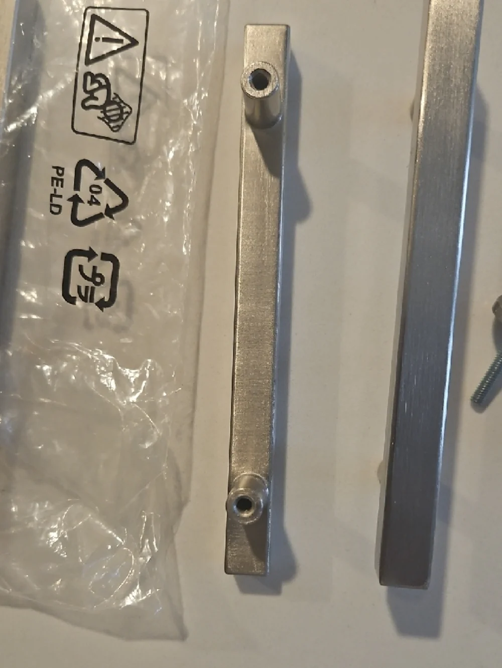 IKEA Modern Brushed Silver Cabinet Pulls